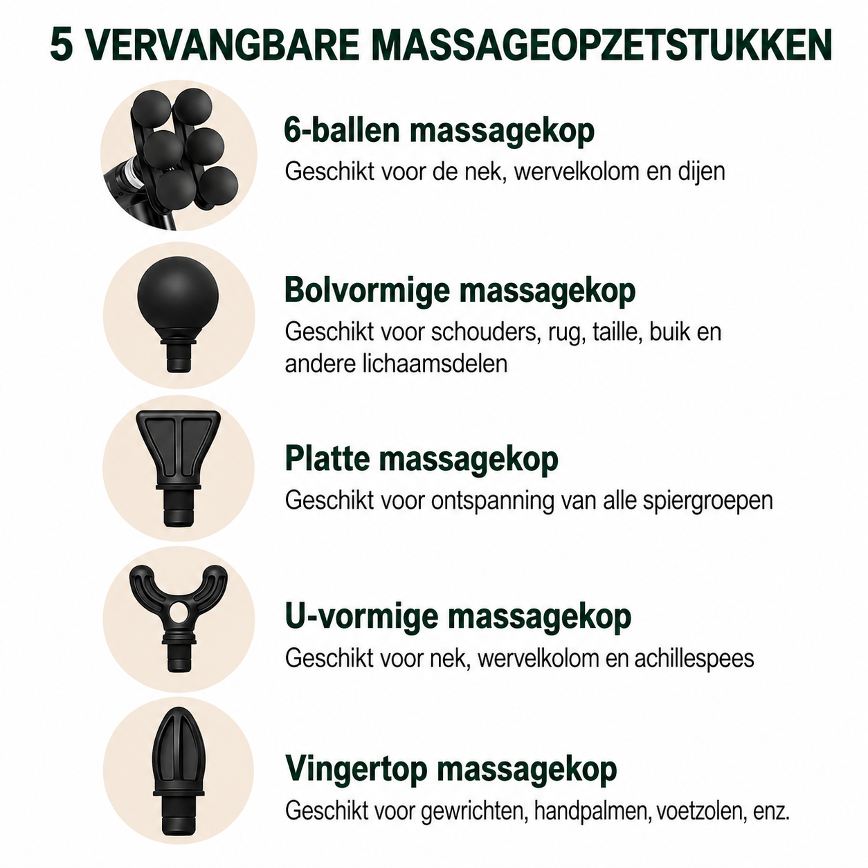 6-Heads Handhel Fascia Gun